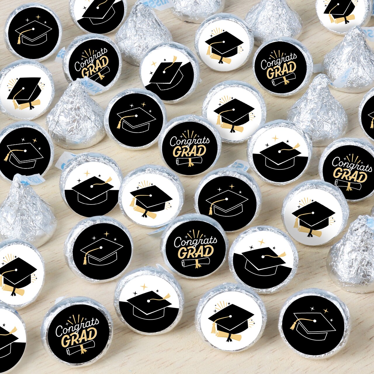 Big Dot of Happiness Goodbye High School, Hello College - Graduation Party Small Round Candy Stickers - Party Favor Labels - 324 Count